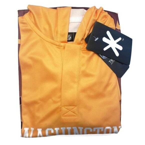 NFL Washington Redskins Super Bowl XXII Champions Hood Long Sleeve Tee Mens M - Picture 7 of 8